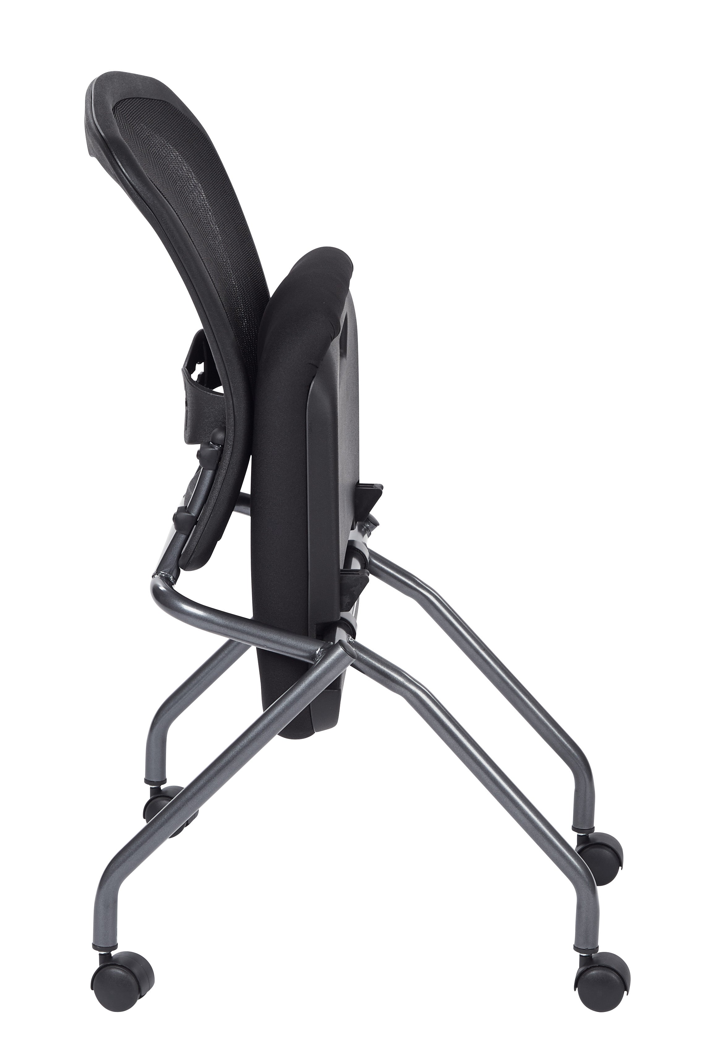 Deluxe Armless Folding Chair With ProGrid® Back